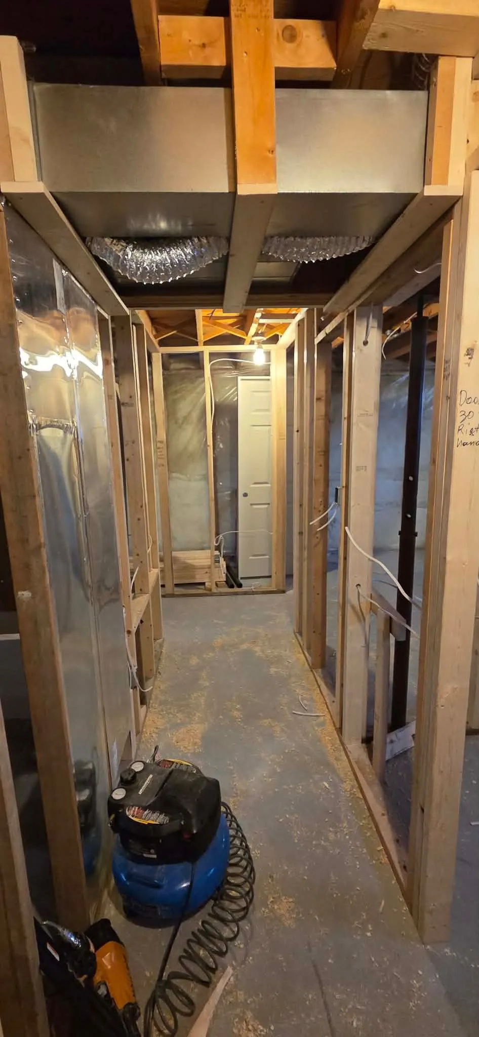 Residential electrical installation inside an Edmonton home