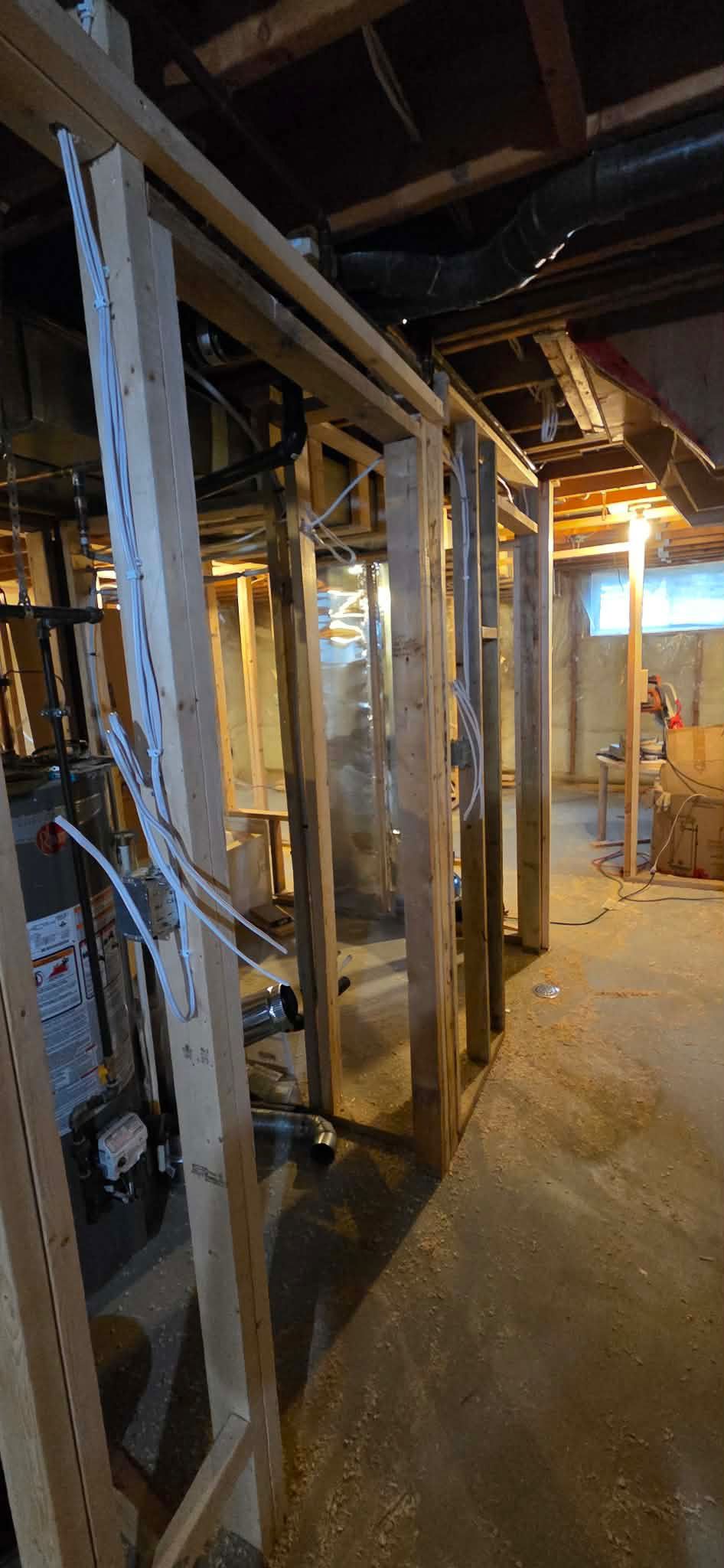 Electrical repair and troubleshooting service inside a finished property