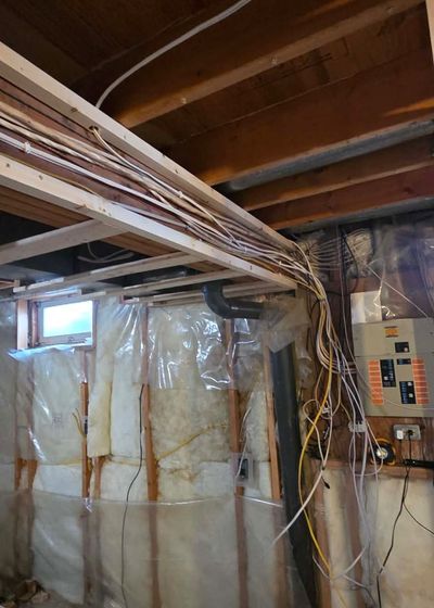 basement junction box install