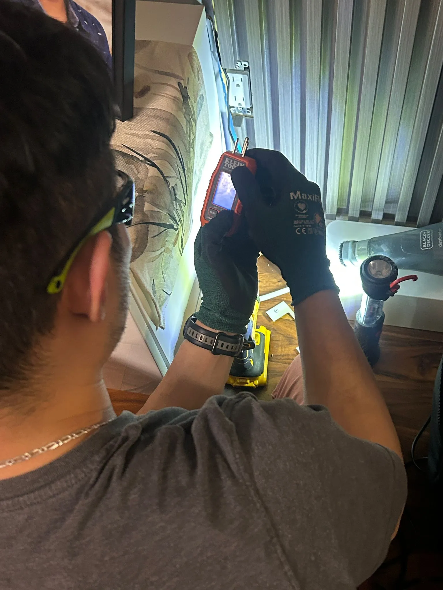 Security camera installation on an Edmonton property
